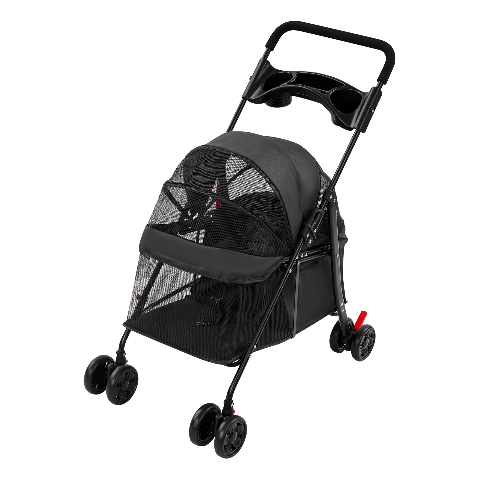 Small To Medium Dogs and Cats Foldable Pet Travel Cart 4 | PricZone Small To Medium Dogs and Cats Foldable Pet Travel Cart 4 | PricZone