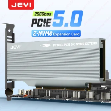 Jeyi 2 Bay M2 Nvme SSD Pcie 50 X16 Expansion Card 1 | PricZone