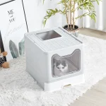 XXL Large Space Foldable Cat Litter Box with Front Entry 3 | PricZone