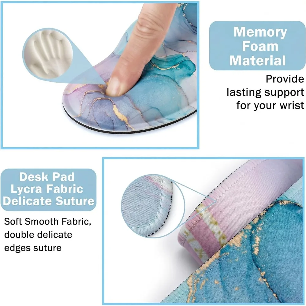 Extended Mouse Pad with Wrist Rest and Desk Keyboard Mat 12