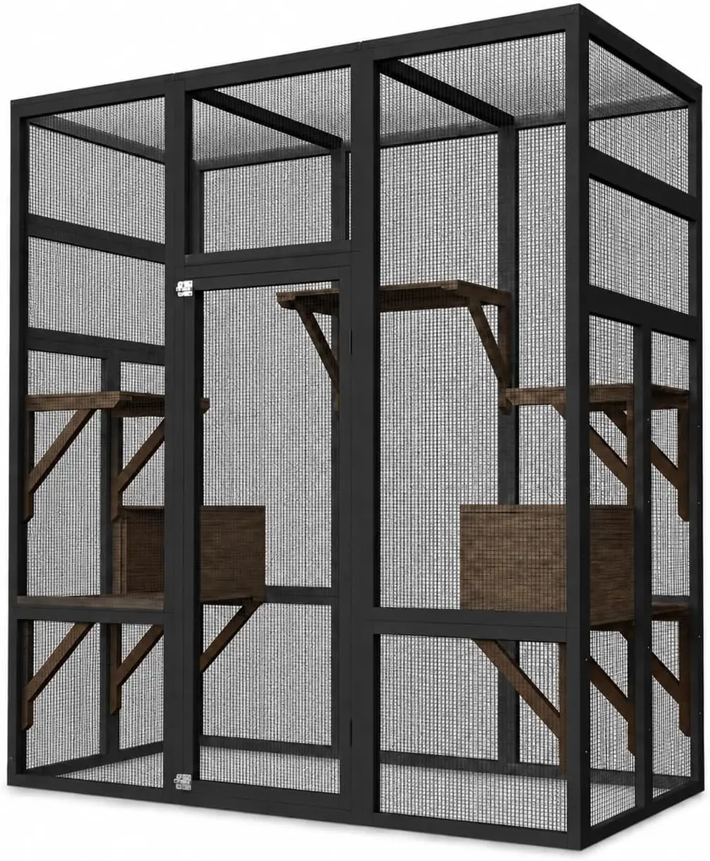 WalkIn Catio Outdoor Cat Enclosure Large House 6 | PricZone Walk In Catio Outdoor Cat Enclosure Large House 6 | PricZone