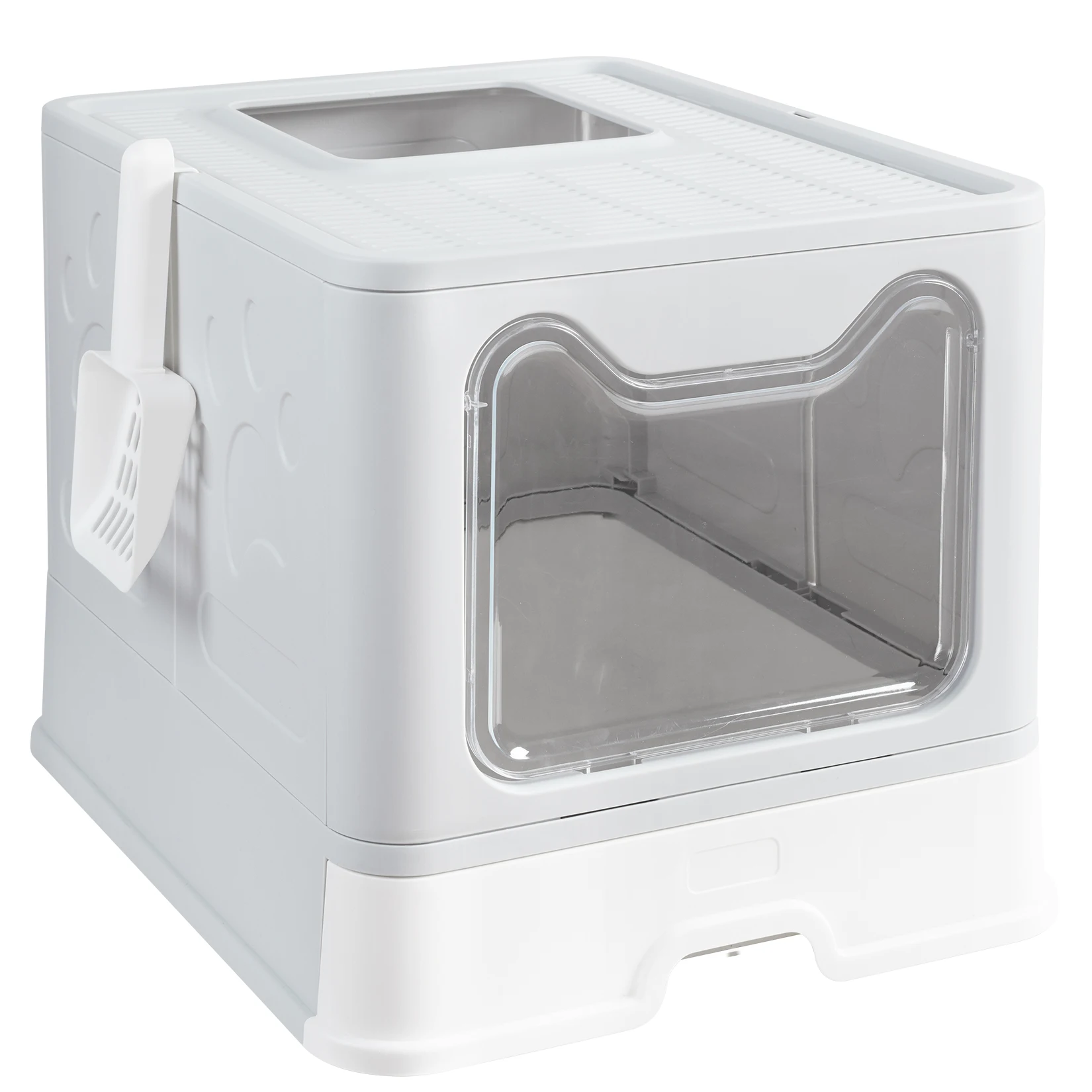 XXL Large Space Foldable Cat Litter Box with Front Entry 11