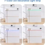 Modern Reception Desk with Lockable Drawer and LED 4 | PricZone Modern Reception Desk with Lockable Drawer and LED 4 | PricZone