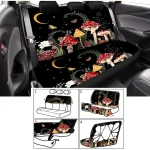 17Pc Mushroom Car Seat Covers Set with Steering Wheel Cover 3 | PricZone