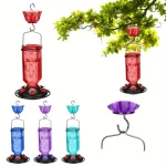 Hanging Glass Hummingbird Feeder Outdoor Bird Leak Proof 1 | PricZone