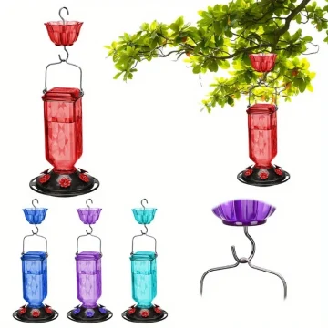 Hanging Glass Hummingbird Feeder Outdoor Bird Leak Proof 1 | PricZone