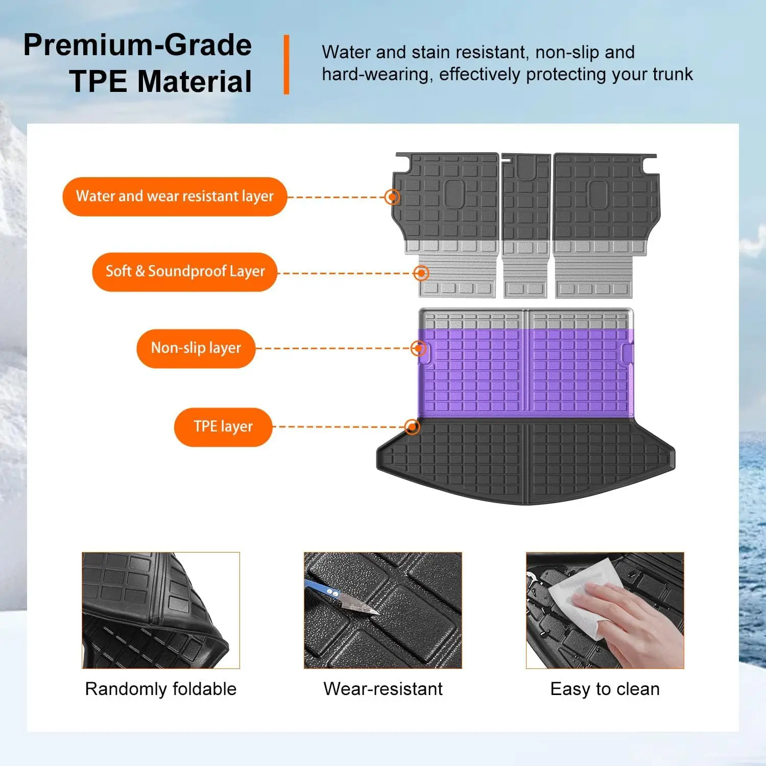 Mazda Cx5 Trunk Liner with Backrest Mats Tpe Cargo Mat 5 | PricZone Mazda Cx 5 Trunk Liner with Backrest Mats Tpe Cargo Mat 5 | PricZone