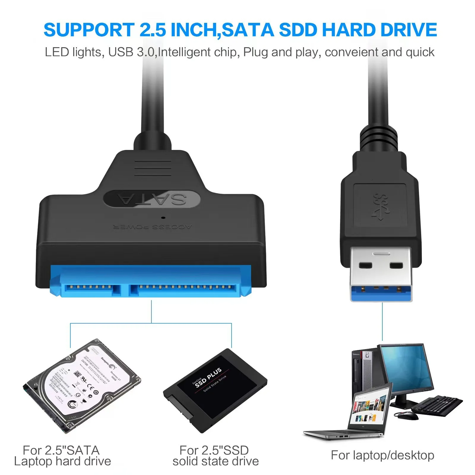 SATA to USB 3020 Cable for 25 Inch HDDSSD 1 | PricZone SATA to USB 3020 Cable for 25 Inch HDDSSD 1 | PricZone