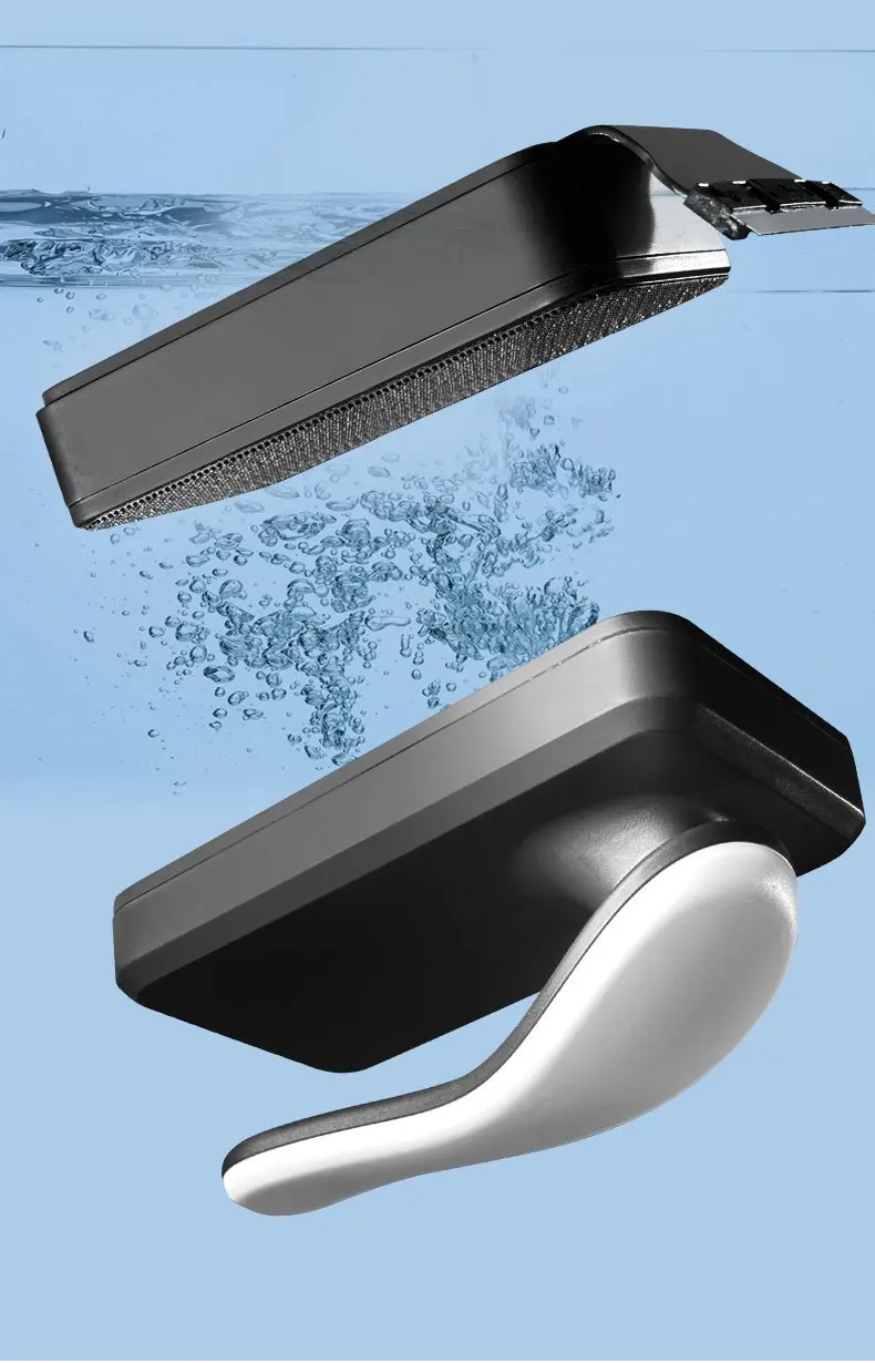 Durable Magnetic Aquarium Brush with Scraper Powerful Glass 12