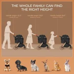 Foldable Pet Stroller for Medium Dog Cat Travel Carrier 5 | PricZone Foldable Pet Stroller for Medium Dog Cat Travel Carrier 5 | PricZone