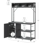 90 Gallon Aquarium Stand with LED Lights Cabinet Storage 2 | PricZone