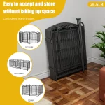 32 Heavy Duty Metal Dog Playpen with Doors 8 Panels 4 | PricZone