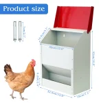 Large Automatic Metal Chicken Feeder Dispenser for Farm 1 | PricZone Large Automatic Metal Chicken Feeder Dispenser for Farm 1 | PricZone
