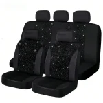 Complete Set Of 5 Shiny Car Seat Covers for Women 1 | PricZone Complete Set Of 5 Shiny Car Seat Covers for Women 1 | PricZone