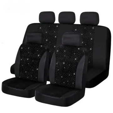 Complete Set Of 5 Shiny Car Seat Covers for Women 1