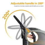 Large Dog Stroller 4 Wheel Pet Trolley Carrier Foldable 5 | PricZone