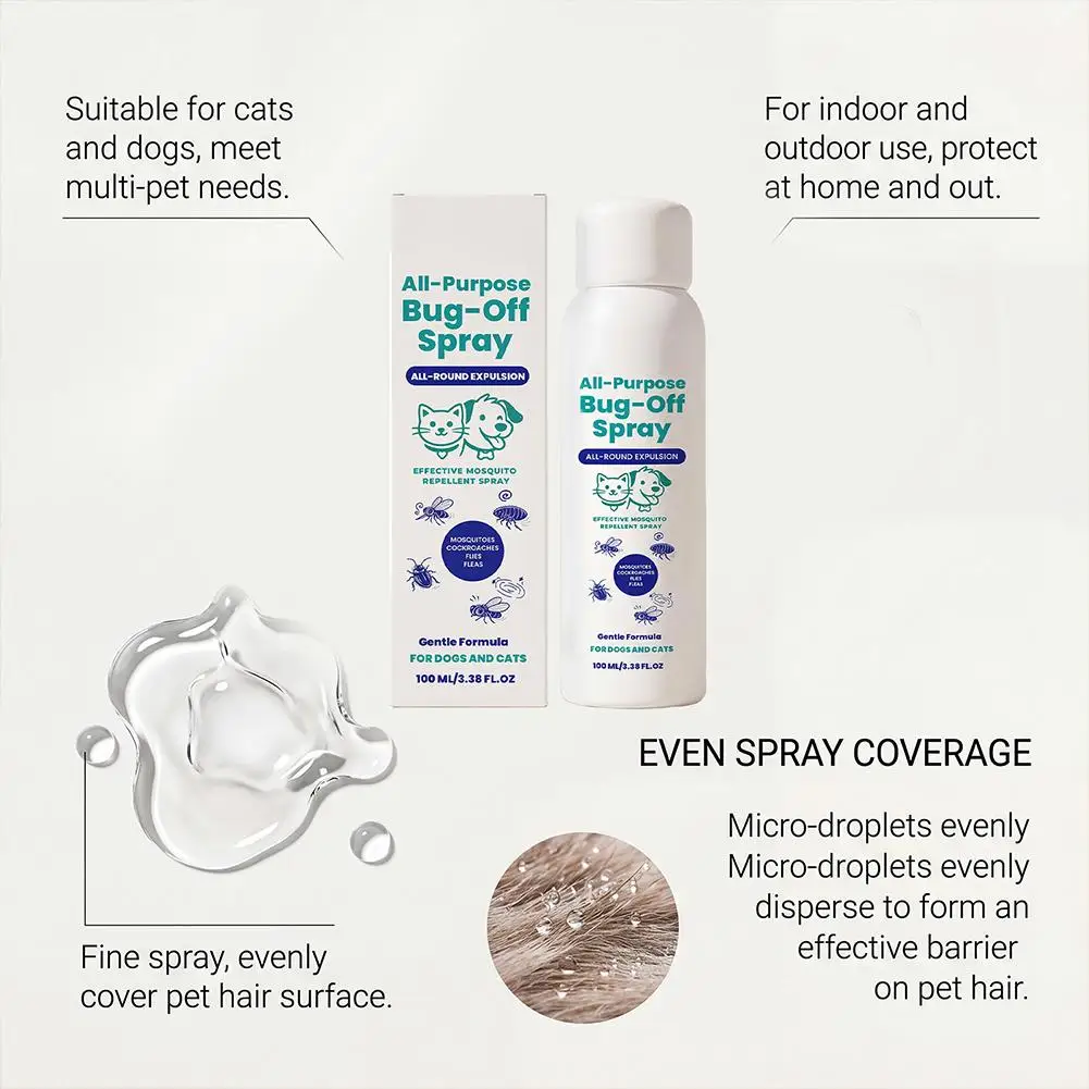 Pet Insect Repellent Spray Mild Safe Effectively Repels 22