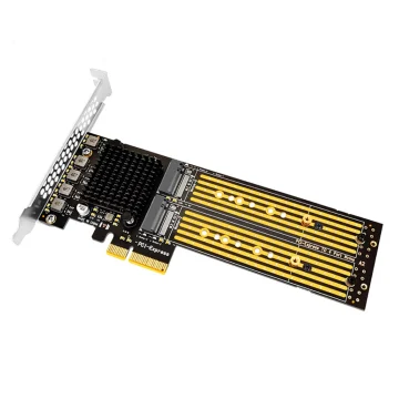 Pcie Expansion Card for Nvme SSD Array Adapter with 4 Ports 2