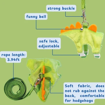 3Pcs Dinosaur Small Pet Set Ferret Hamster Guinea Pig Rat 2