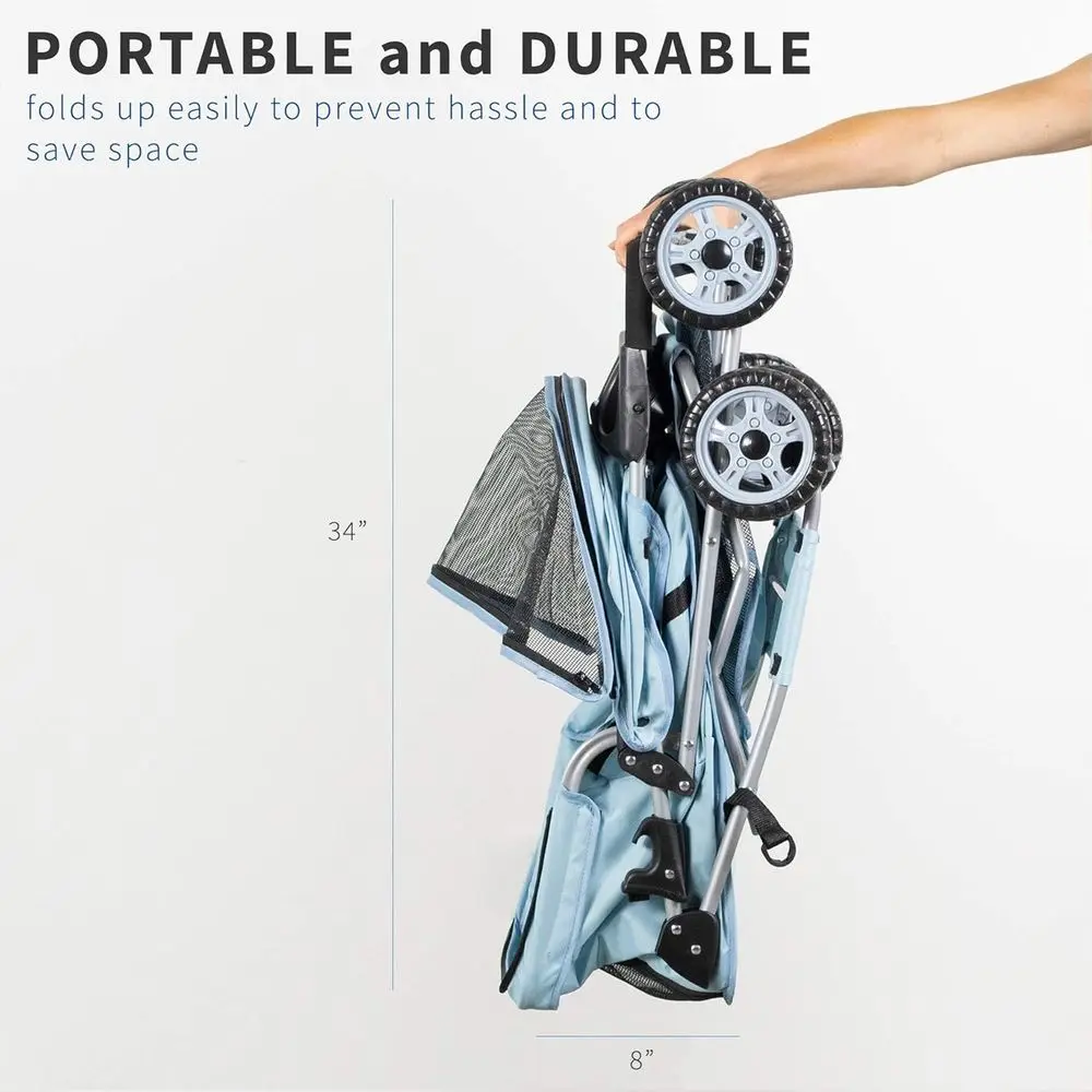 Wheel Pet Stroller Or Cat Dog and More Portable Carrier 6 | PricZone Wheel Pet Stroller Or Cat Dog and More Portable Carrier 6 | PricZone