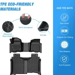 Nilight Tpe Floor Mats for Chevy Silverado GMC Sierra 1500 3 | PricZone