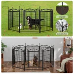 32 Heavy Duty Metal Dog Playpen with Doors 8 Panels 2 | PricZone