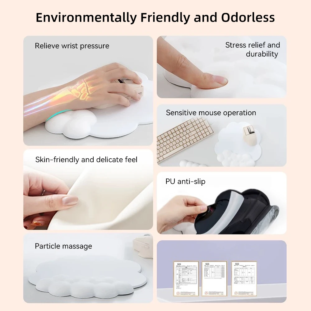 Ergonomic Keyboard Wrist Rest with Anti-Slip Desk Mat 27