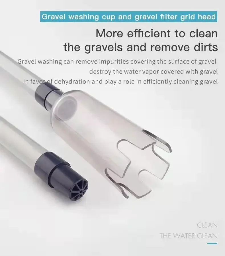 Electric Aquarium Water Change Pump Cleaning Tools Gravel 11