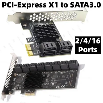 Ports SATA III PCIe Expansion Card 6Gbps 30 to 1X4X 1 | PricZone
