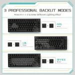Ajazz Ak820 Wired Mechanical Keyboard with Rotary Volume 6 | PricZone Ajazz Ak820 Wired Mechanical Keyboard with Rotary Volume 6 | PricZone