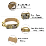 Dog Training Collar Adjustable Tactical and Leash Set 3 | PricZone