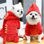 Dinosaur Dog Fleece Jumpsuits Winter Coat for Small Dogs 4 | PricZone Dinosaur Dog Fleece Jumpsuits Winter Coat for Small Dogs 4 | PricZone