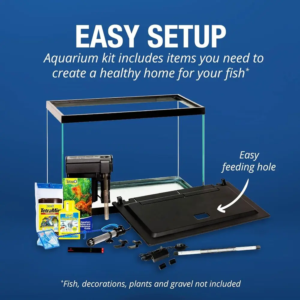 Aquarium 20 Gallon Complete Tropical Fish Tank Kit with LED 5 | PricZone Aquarium 20 Gallon Complete Tropical Fish Tank Kit with LED 5 | PricZone