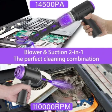 14500Pa Cordless Vacuum and Air Duster for Efficient 2