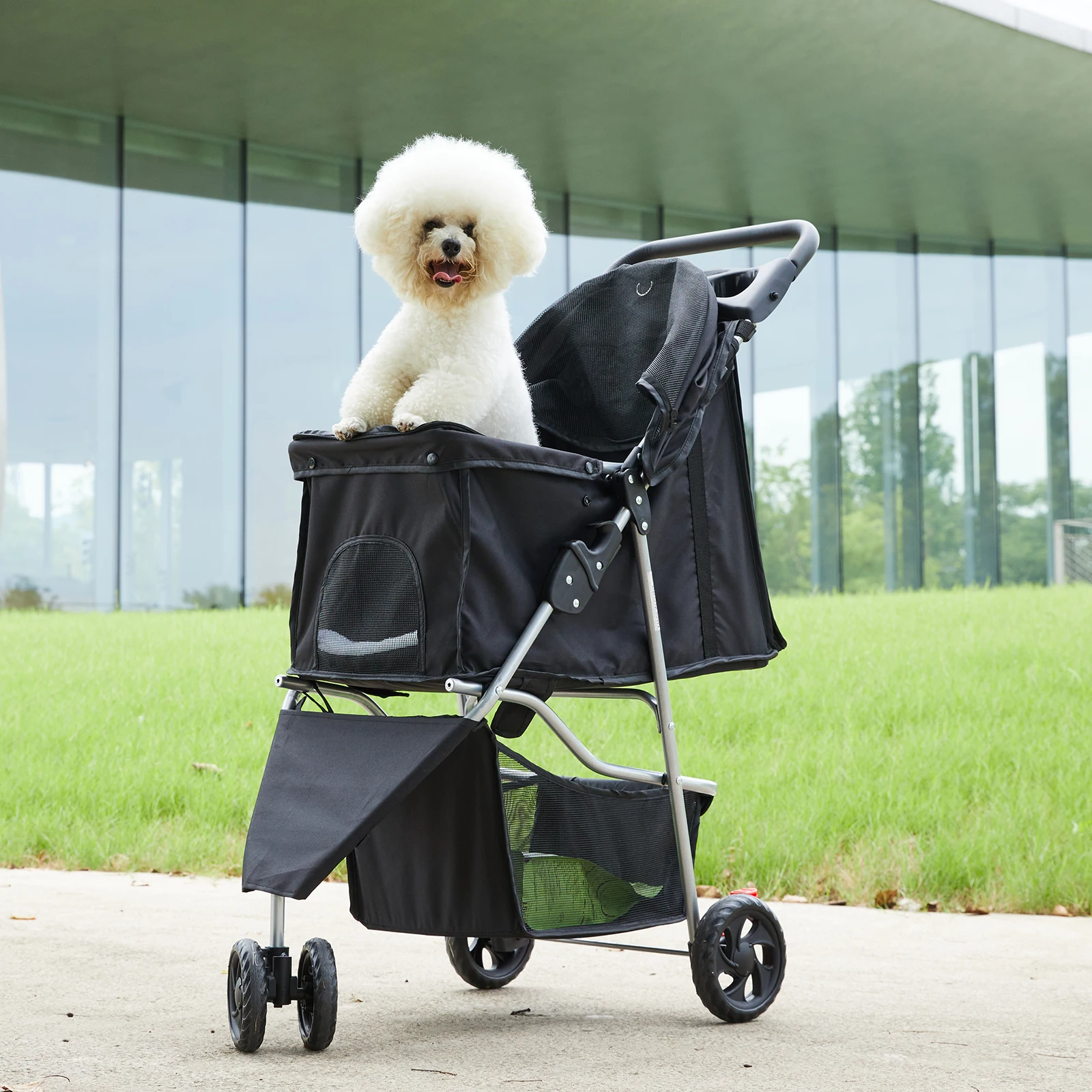 Jhk 3Wheel Foldable Pet Stroller for Small Dogs and Cats 1 | PricZone Jhk 3 Wheel Foldable Pet Stroller for Small Dogs and Cats 1 | PricZone