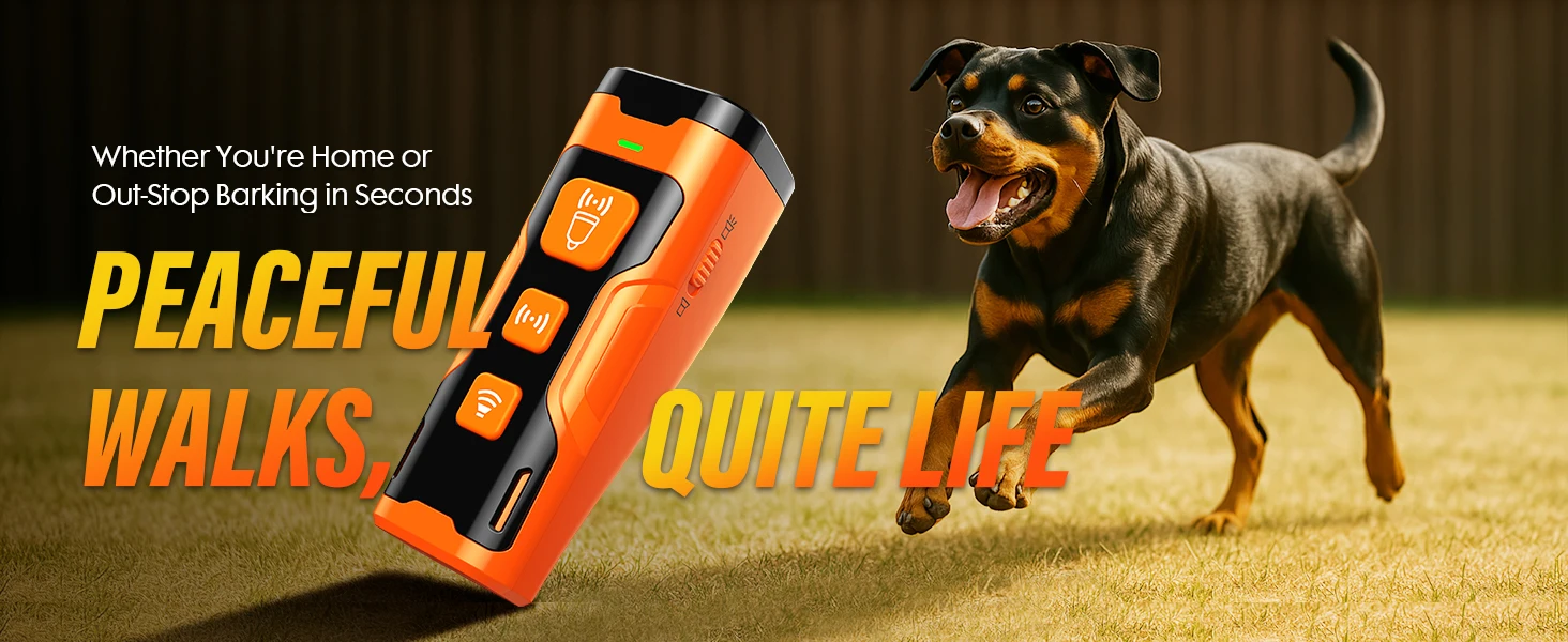 Rechargeable Ultrasonic Dog Barking Control Device 6 17