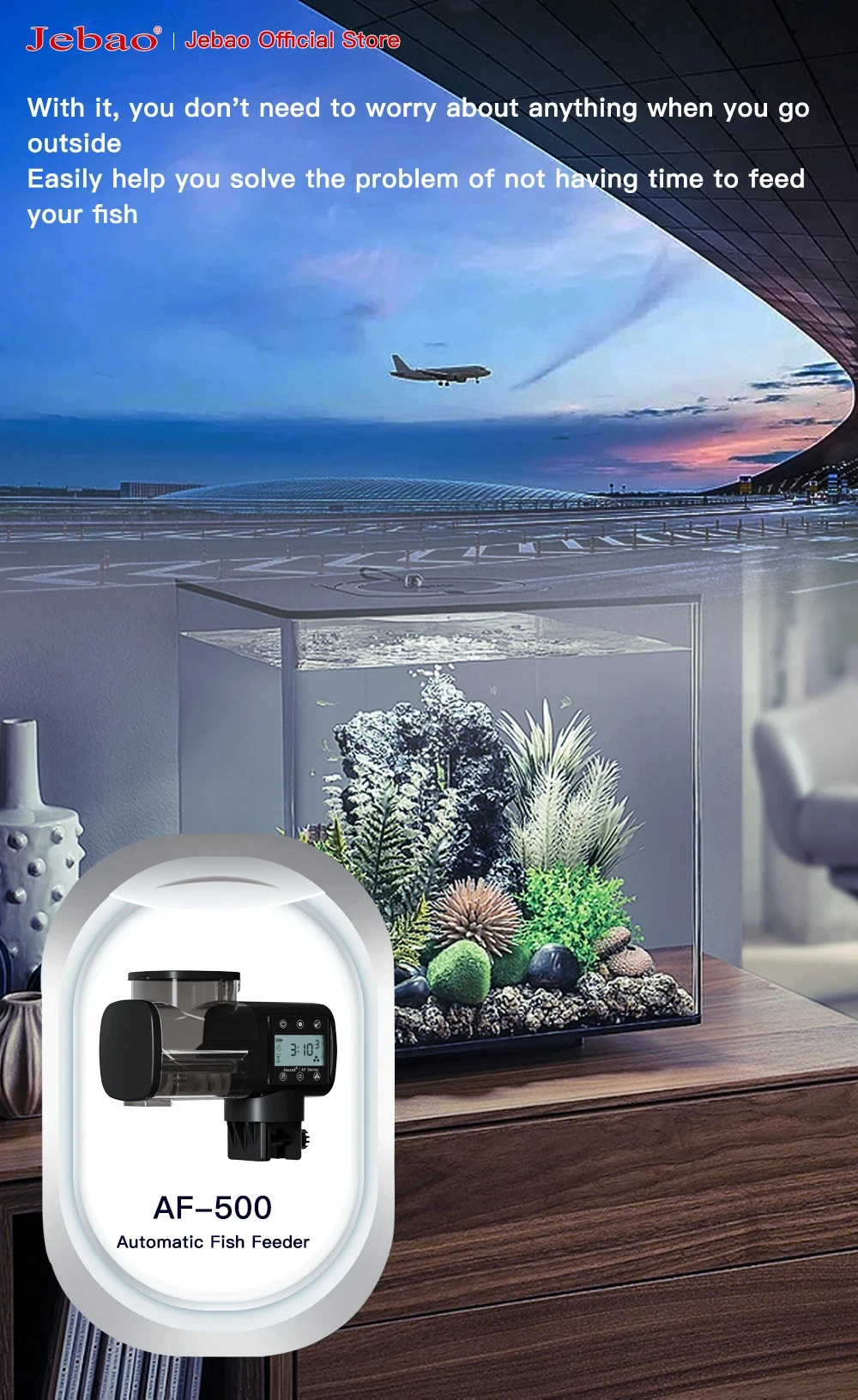 Jebao Jecod New Aquarium Fish Tank Feeder Intelligent 11