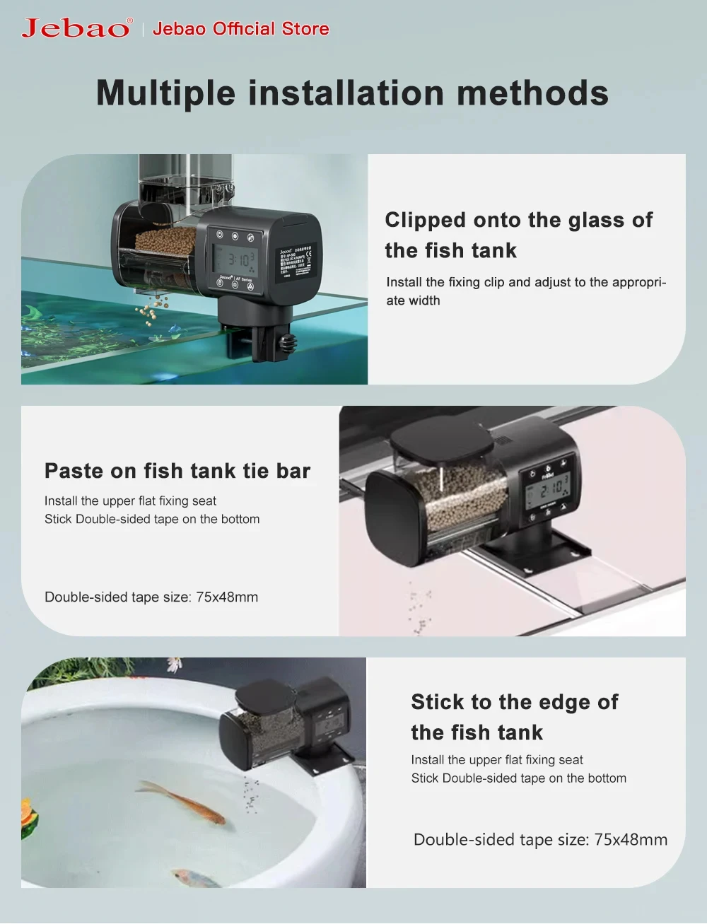 Jebao Jecod New Aquarium Fish Tank Feeder Intelligent 26