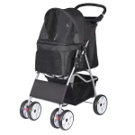 4Wheel Foldable Pet Dog Cat Jogger Stroller Travel Carrier 1 | PricZone 4 Wheel Foldable Pet Dog Cat Jogger Stroller Travel Carrier 1 | PricZone