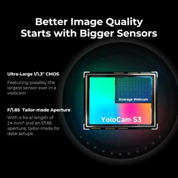 4K Streaming Webcam with 1/1.3-Inch Sensor DSLR-Style 2