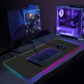 Big Gaming Desk LED Color Light Mouse Pad 1