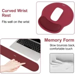 Ergonomic Wrist Rest for Mouse and Keyboard Curved Wine 5 | PricZone