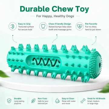 Dog Chew Toys Toothbrush Spiked Roller Stick Durable Rubber 1 | PricZone Dog Chew Toys Toothbrush Spiked Roller Stick Durable Rubber 1 | PricZone