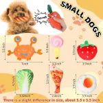 3 4 Pieces Of Randomly Made Dog Squeaky Toys Cute Plush 2 | PricZone