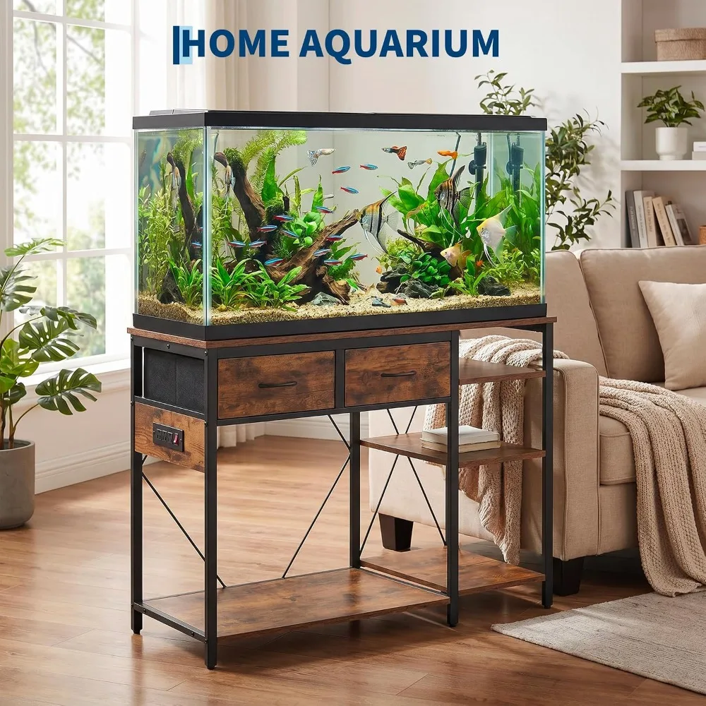 Aquarium Stand with Power Outlet for Fish Or Reptile Tank 5 | PricZone Aquarium Stand with Power Outlet for Fish Or Reptile Tank 5 | PricZone