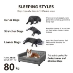 Elevated Dog Sofa for Medium To Large Dogs Couch Bed 7 | PricZone