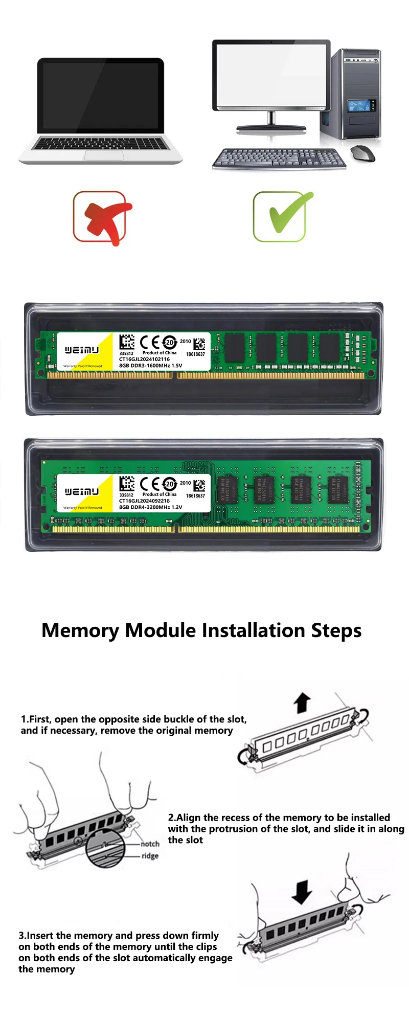 4Gb 8Gb Ddr3 Desktop Memoria RAM 1066 1333 1600Mhz Pc3 19