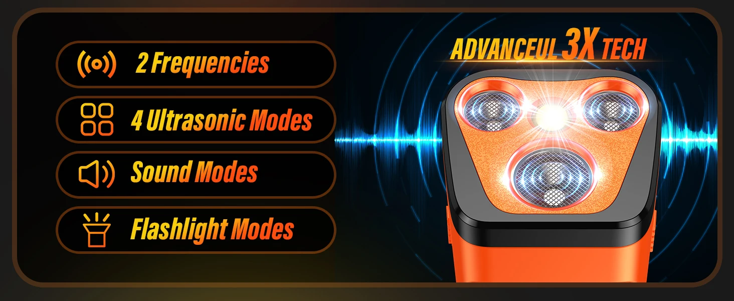 Rechargeable Ultrasonic Dog Barking Control Device 6 14