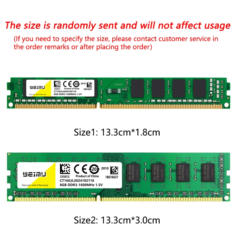 4Gb 8Gb Ddr3 Desktop Memoria RAM 1066 1333 1600Mhz Pc3 8