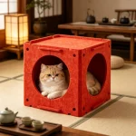 Extra Large Cartoon Cat House All Season Enclosed Rabbit 2 | PricZone